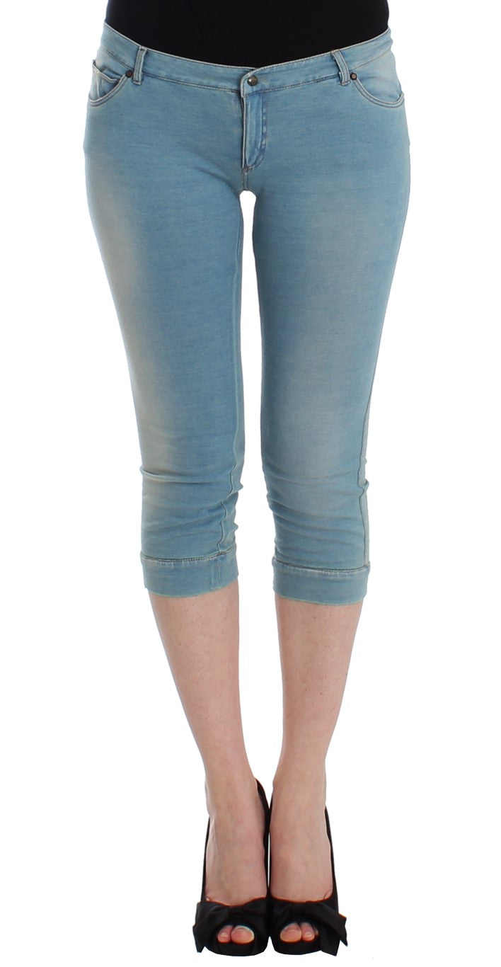 Ermanno Scervino Blue Cropped Jeans for Women