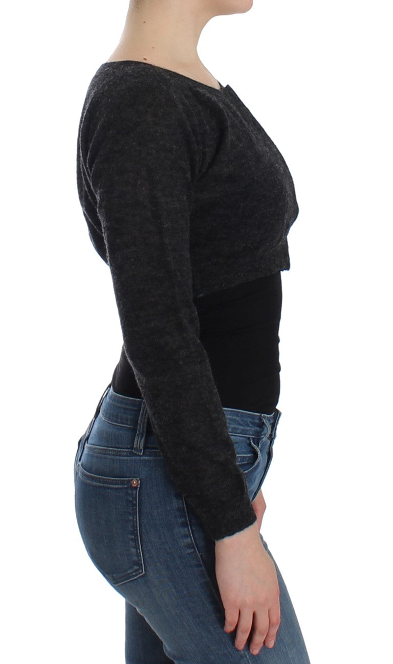 Ermanno Scervino Grey Cardigan for Women side view