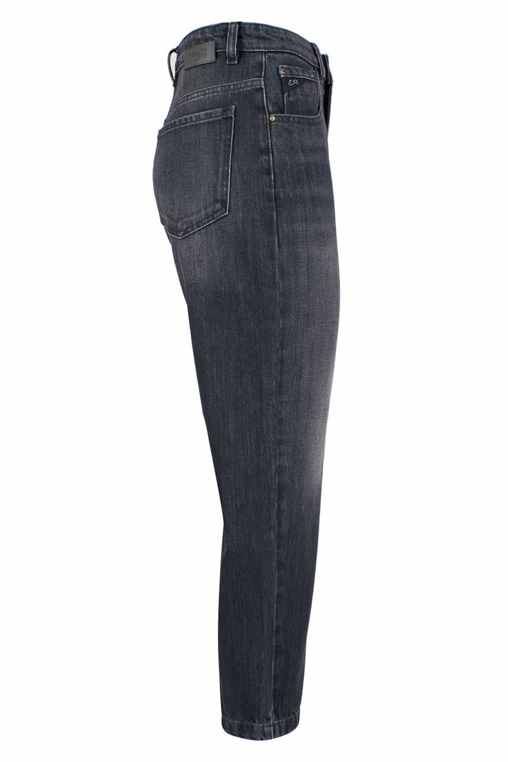 Yes Zee Schwarze Damenjeans aus Baumwolle