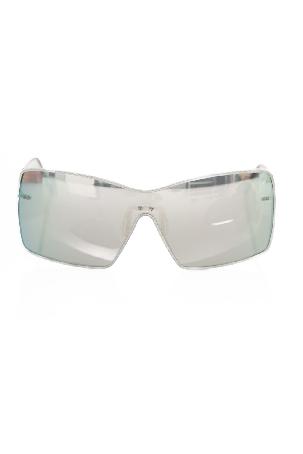 Frankie Morello Silver Metallic Fibre Women Sunglasses
