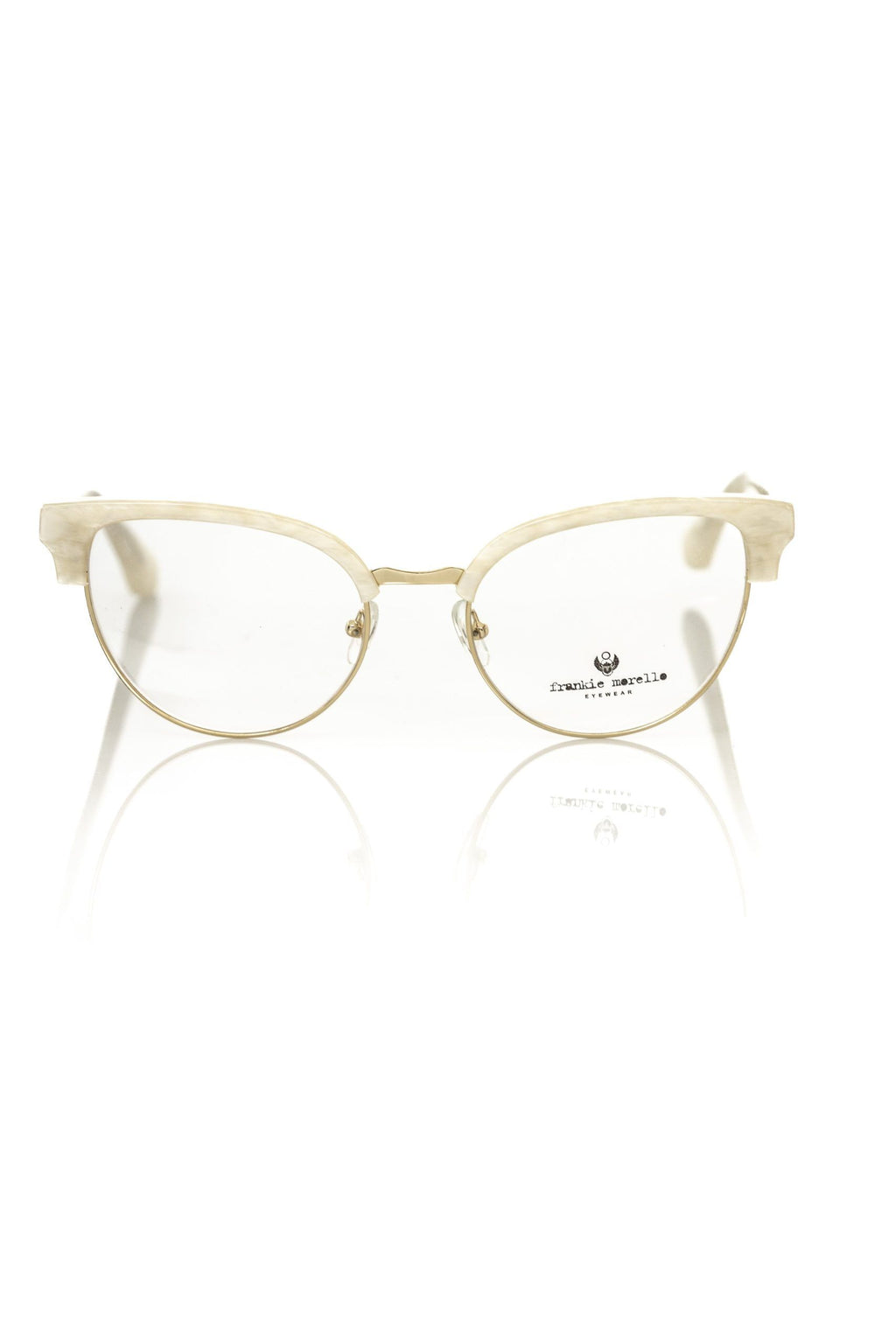 Monture métallique blanche Frankie Morello pour femme