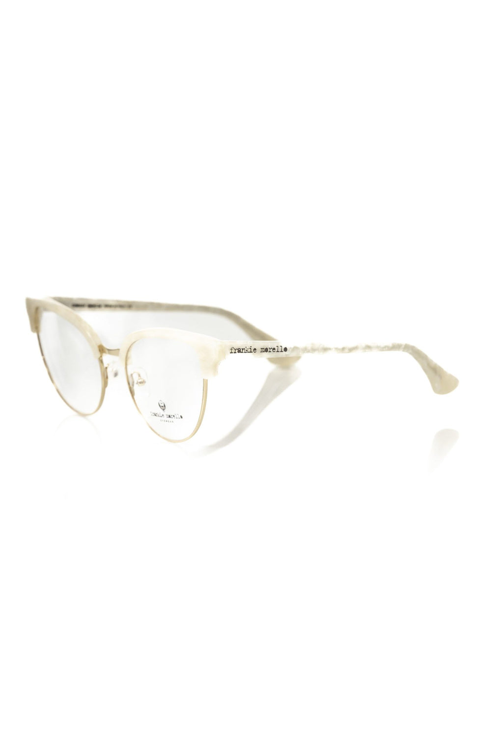 Monture métallique blanche Frankie Morello pour femme
