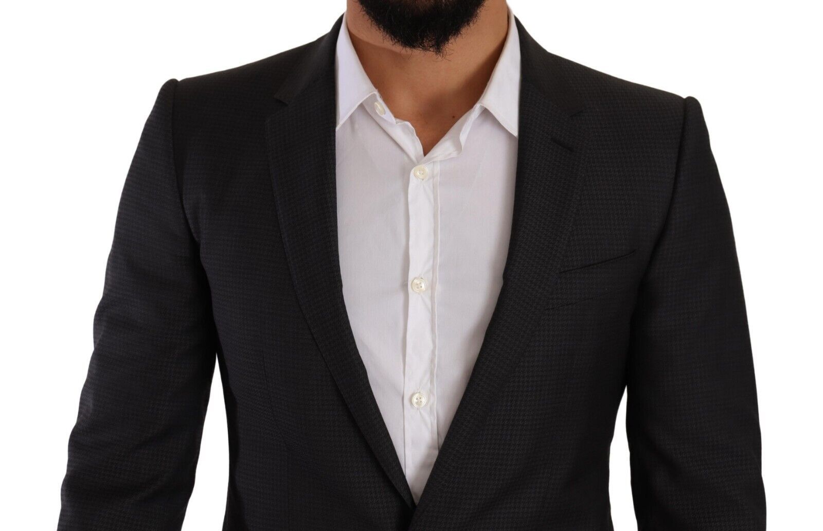 Dolce & Gabbana Black Two Piece Suits for Men side view