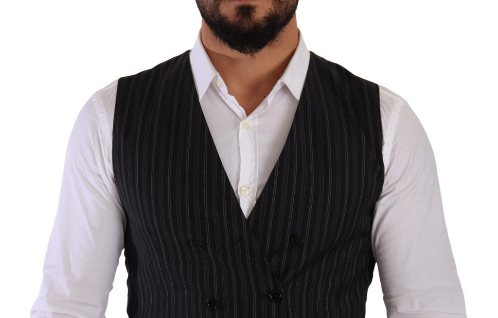 Dolce & Gabbana Grey Waistcoats for Men side view