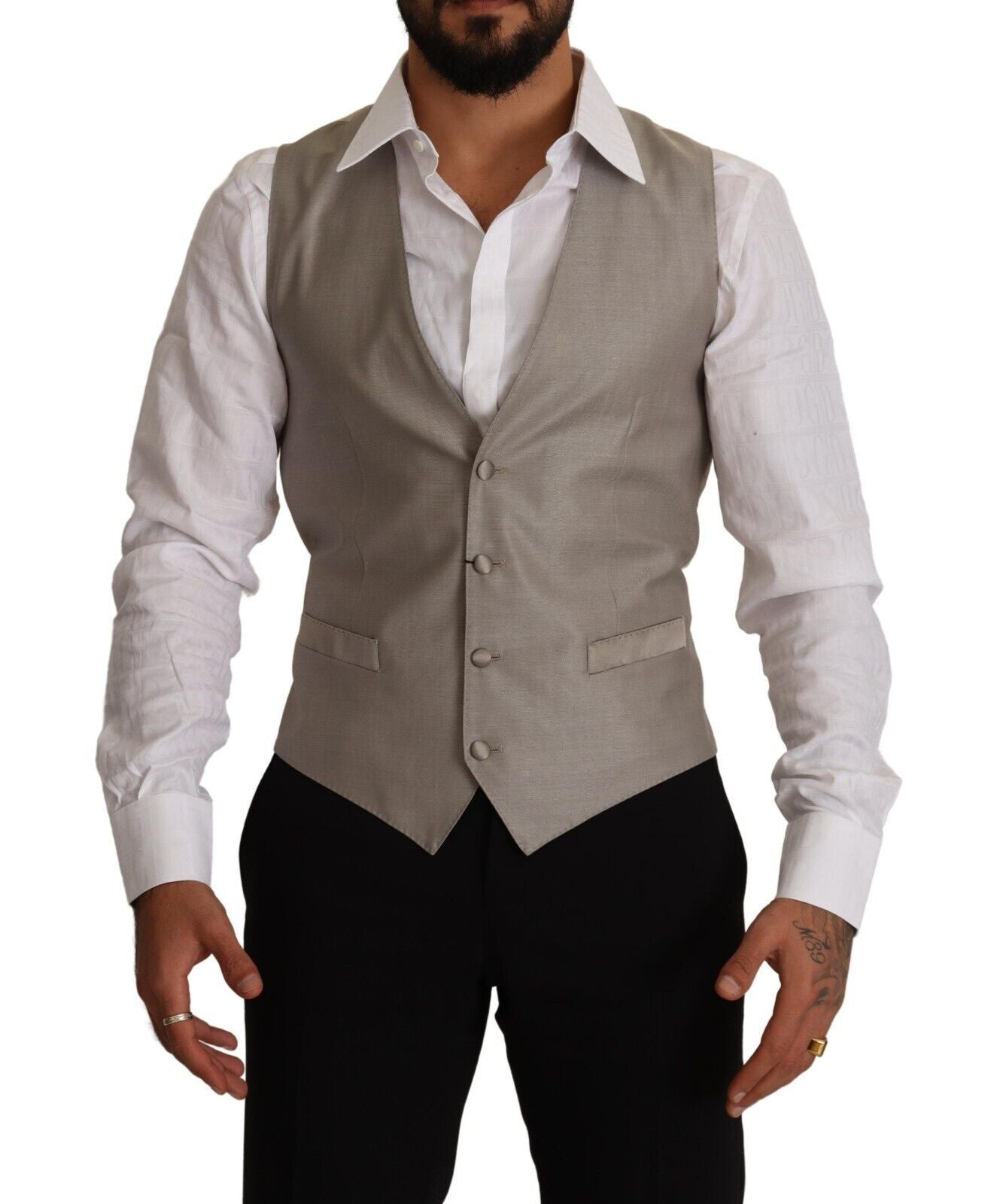 Dolce & Gabbana Beige Waistcoats for Men