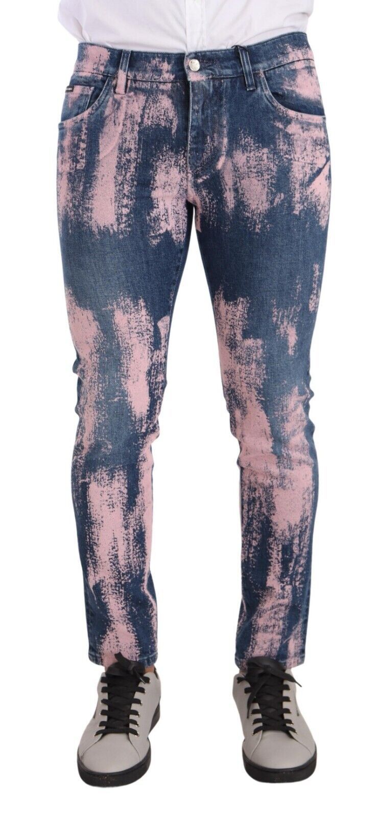 Dolce & Gabbana Blue Skinny Jeans for Men