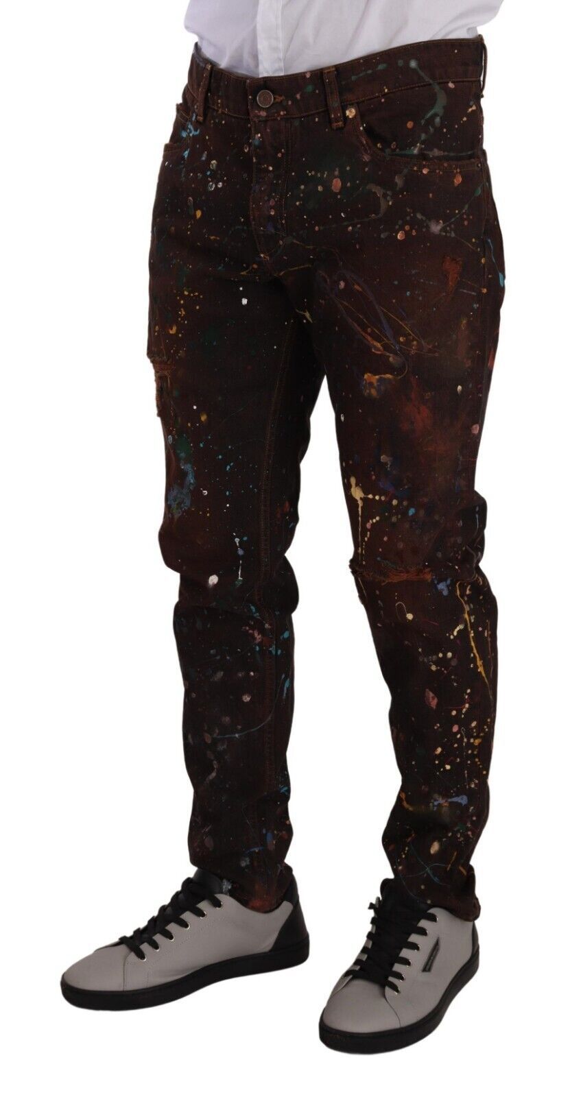 Dolce & Gabbana Brown Skinny Jeans for Men alternate view