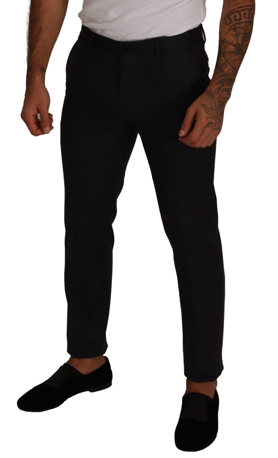 Dolce & Gabbana Grey Dress Pants for Men detail view