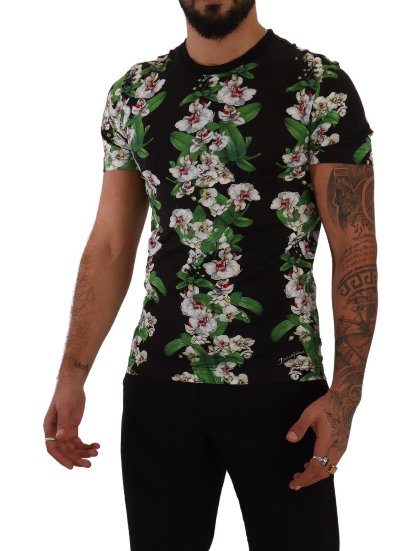 Dolce & Gabbana Black T-Shirt for Men side view