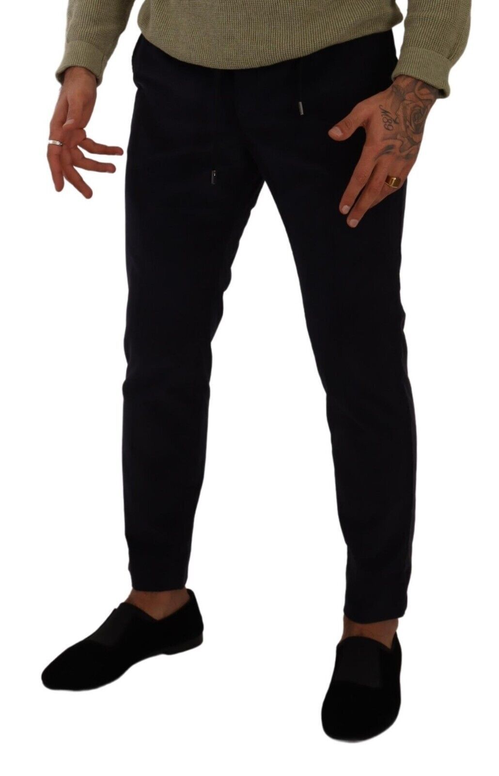 Dolce & Gabbana Blue Skinny Pants for Men detail view