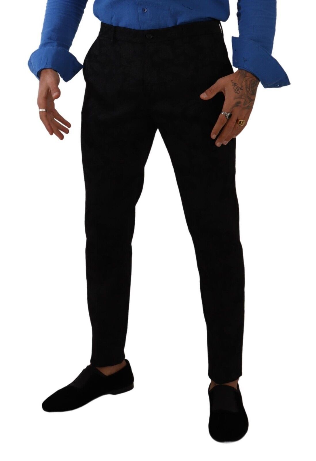 Dolce & Gabbana Black Dress Pants for Men side view