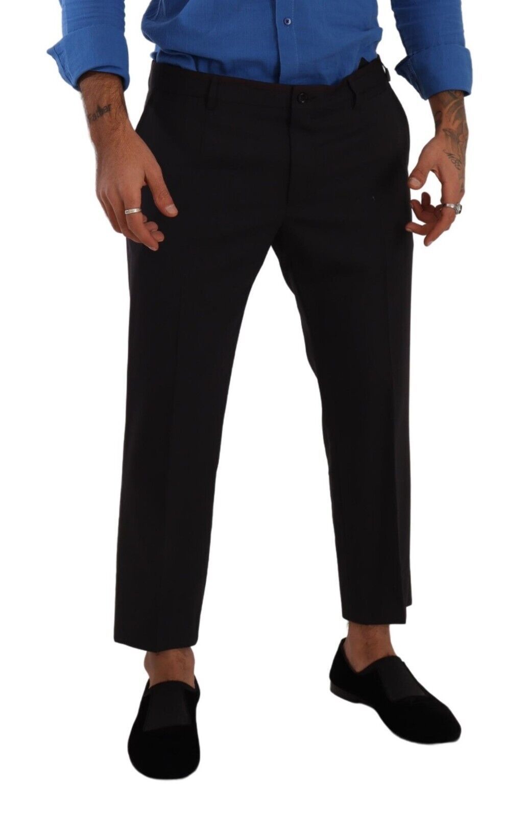 Dolce & Gabbana Grey Dress Pants for Men detail view