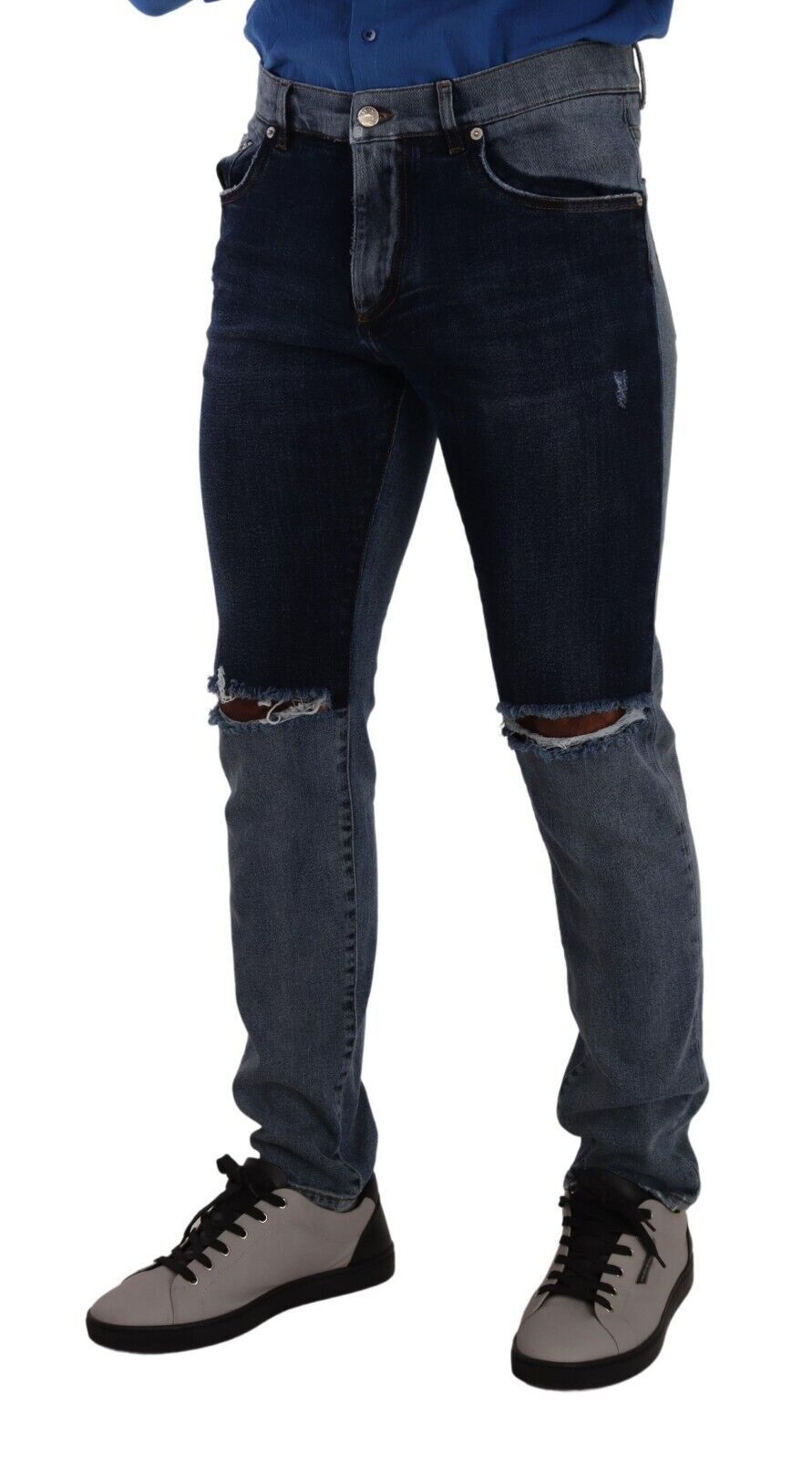 Dolce & Gabbana Blue Skinny Jeans for Men alternate view