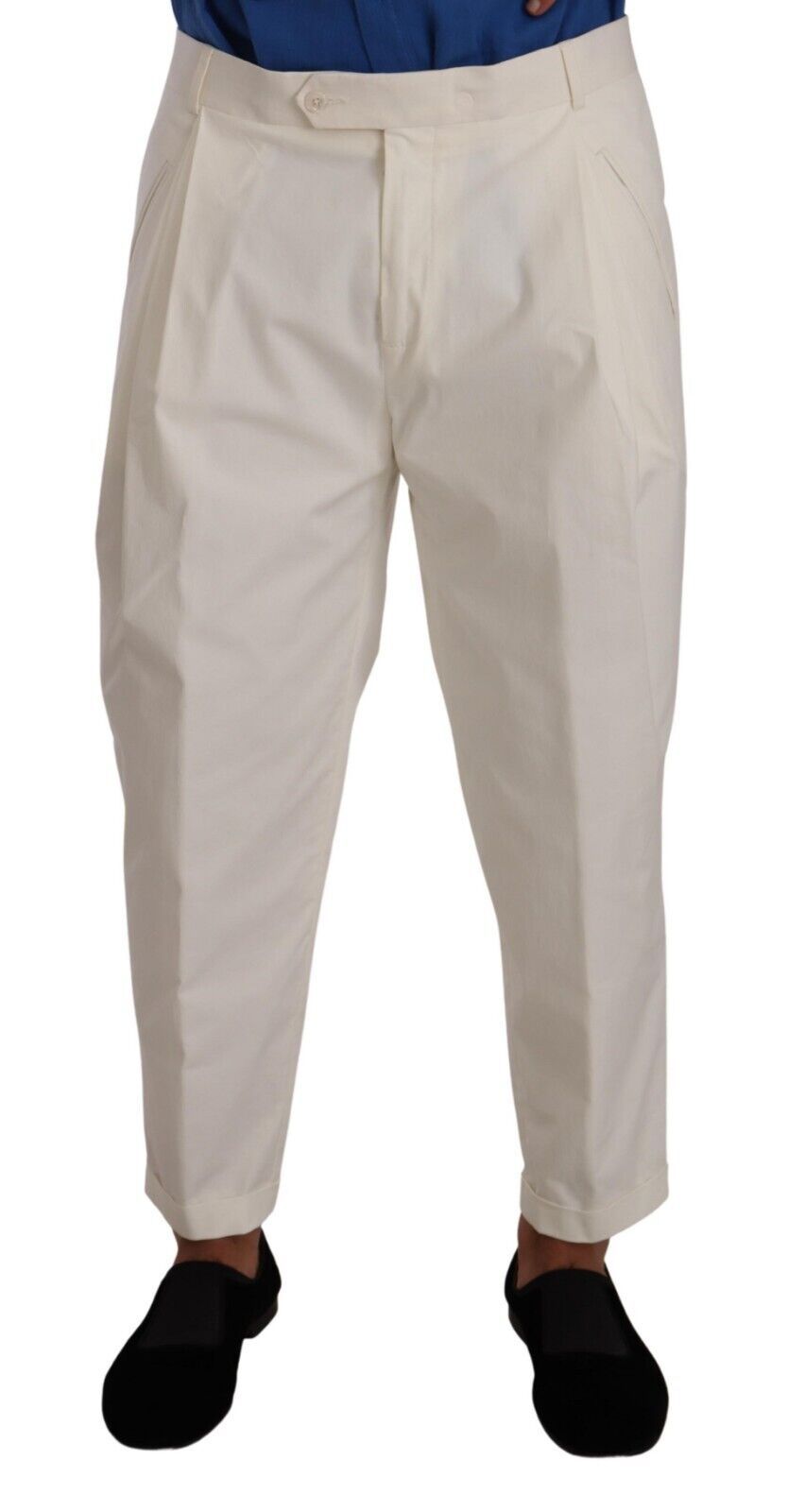 Dolce & Gabbana White Dress Pants for Men