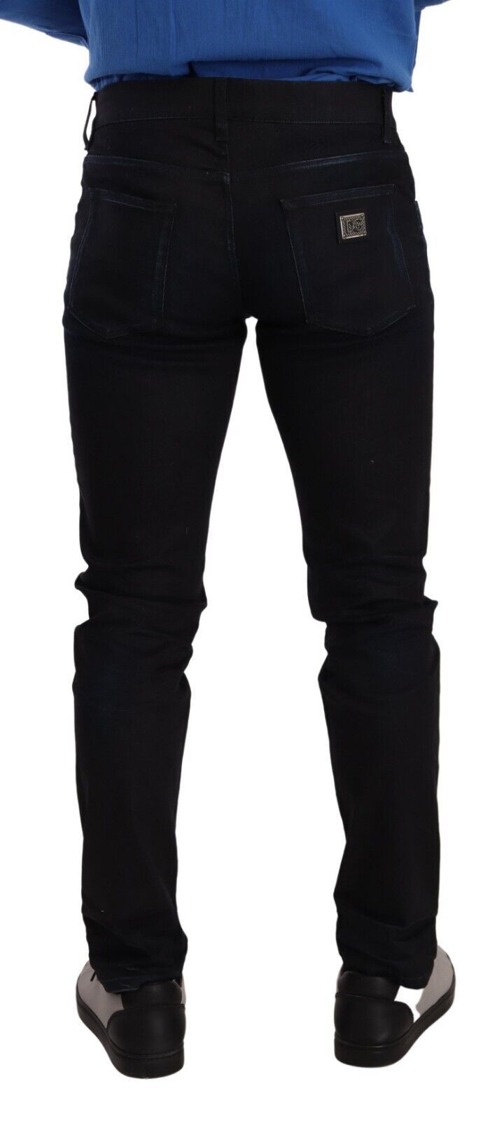 Dolce & Gabbana Blue Skinny Jeans for Men detail view