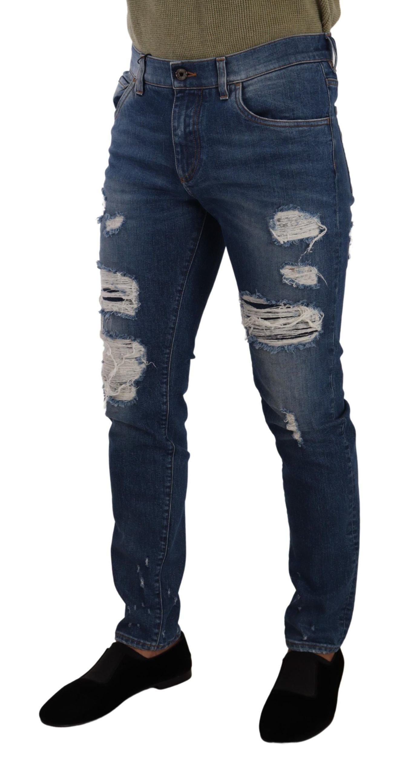 Dolce & Gabbana Blue Slim Fit Jeans for Men alternate view