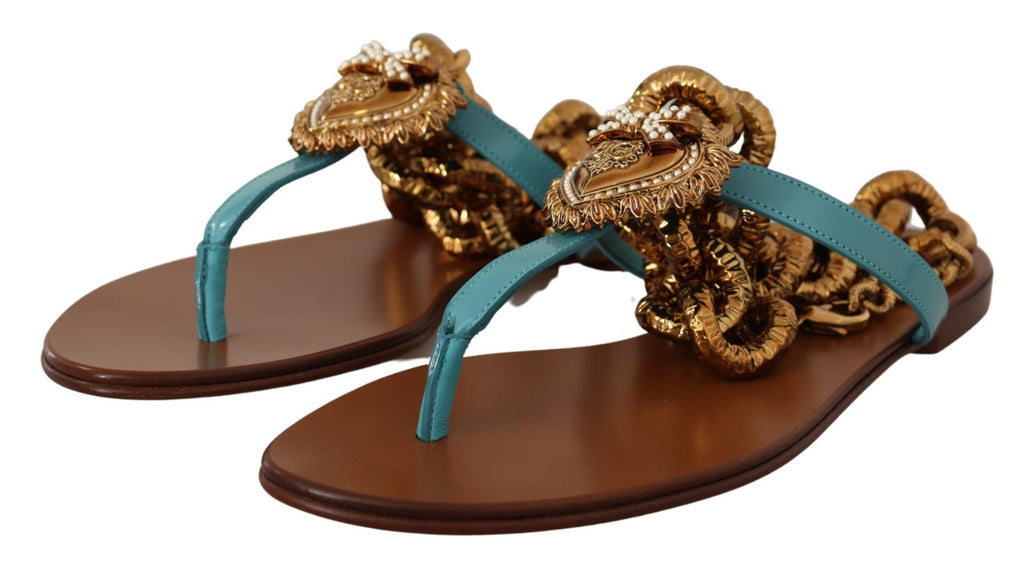 Dolce & Gabbana Blue Flat for Women detail view