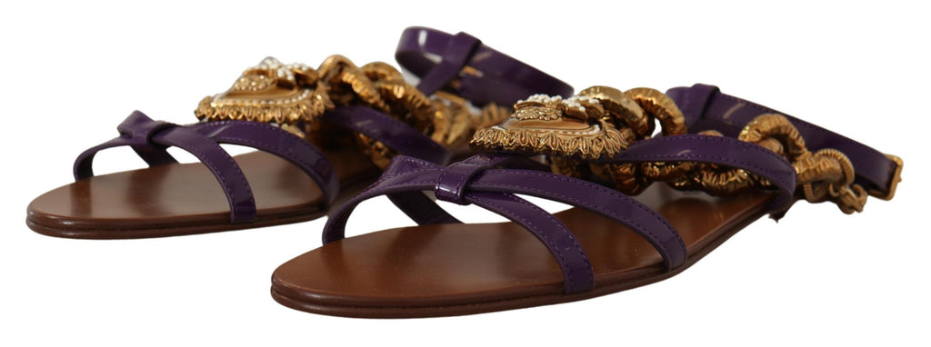 Dolce & Gabbana Purple Flat for Women detail view