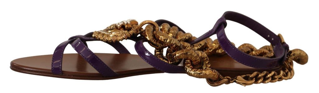 Dolce & Gabbana Purple Flat for Women additional view