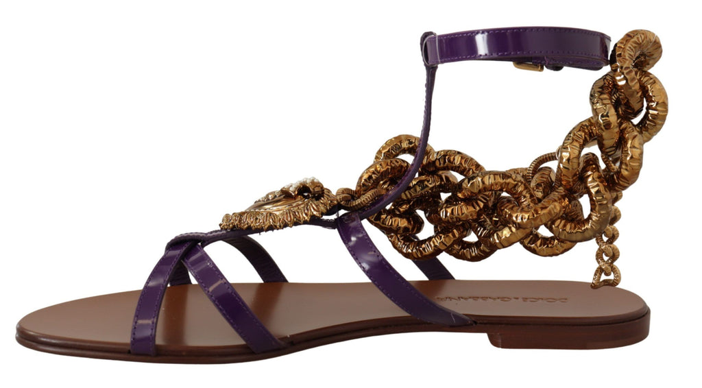 Dolce & Gabbana Purple Flat for Women additional view