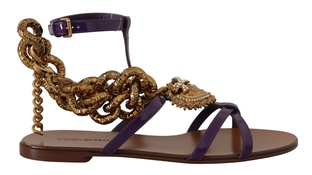 Dolce & Gabbana Purple Flat for Women