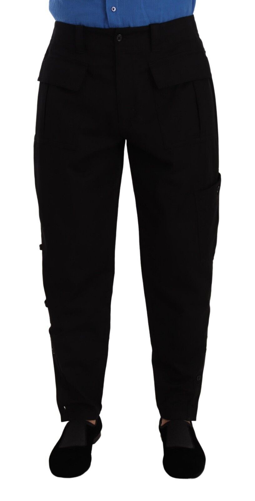 Dolce & Gabbana Black Cargo Pants for Men
