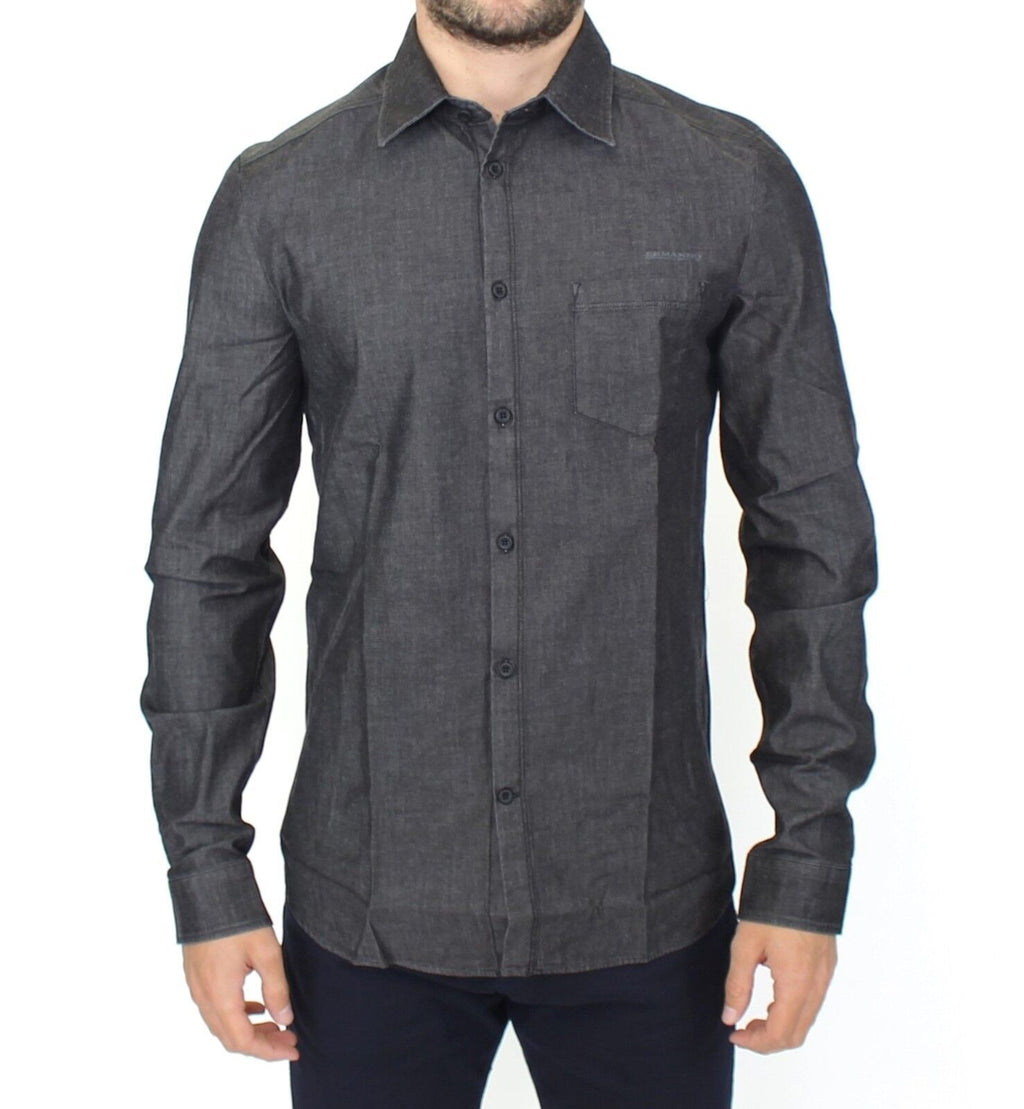 Ermanno Scervino Grey Dress Shirt for Men