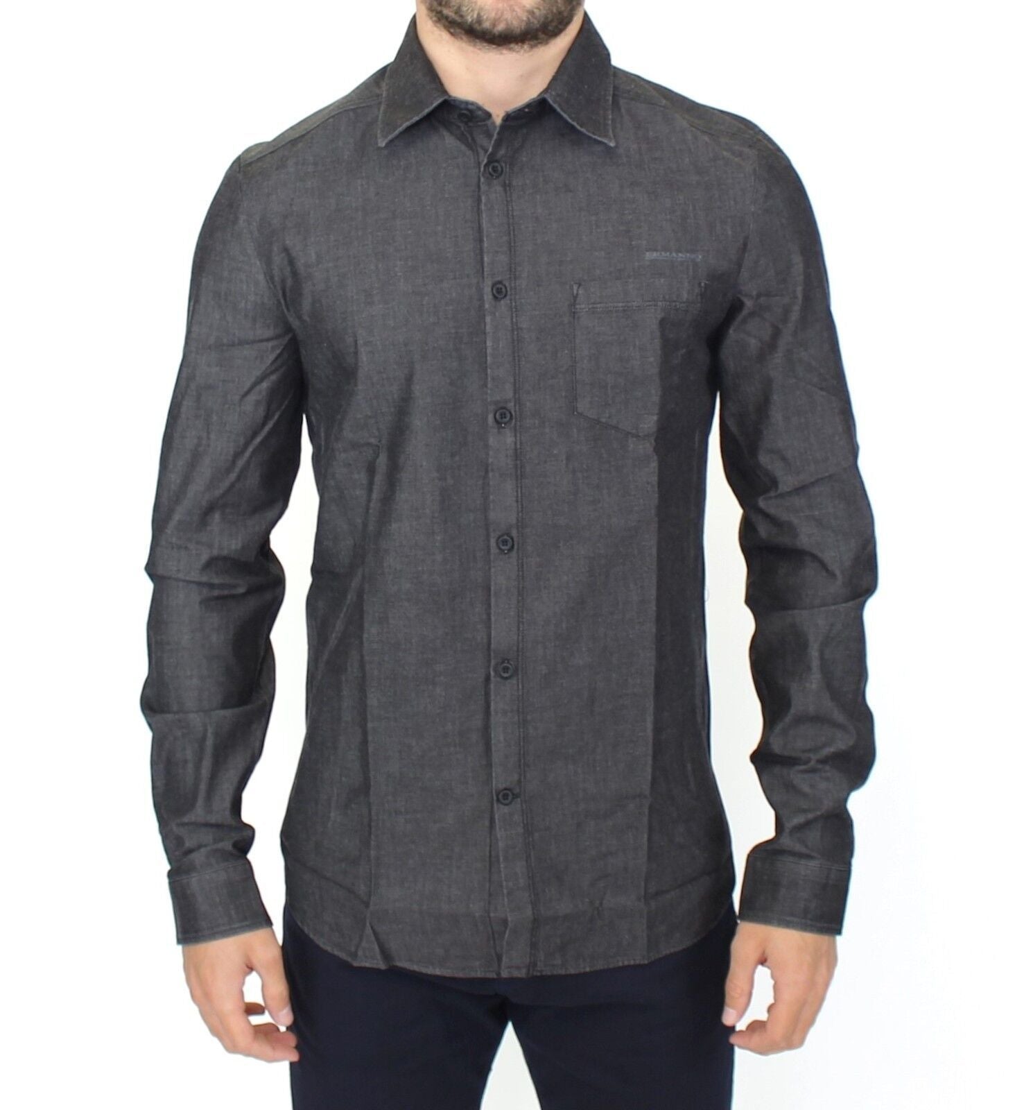 Ermanno Scervino Grey Dress Shirt for Men