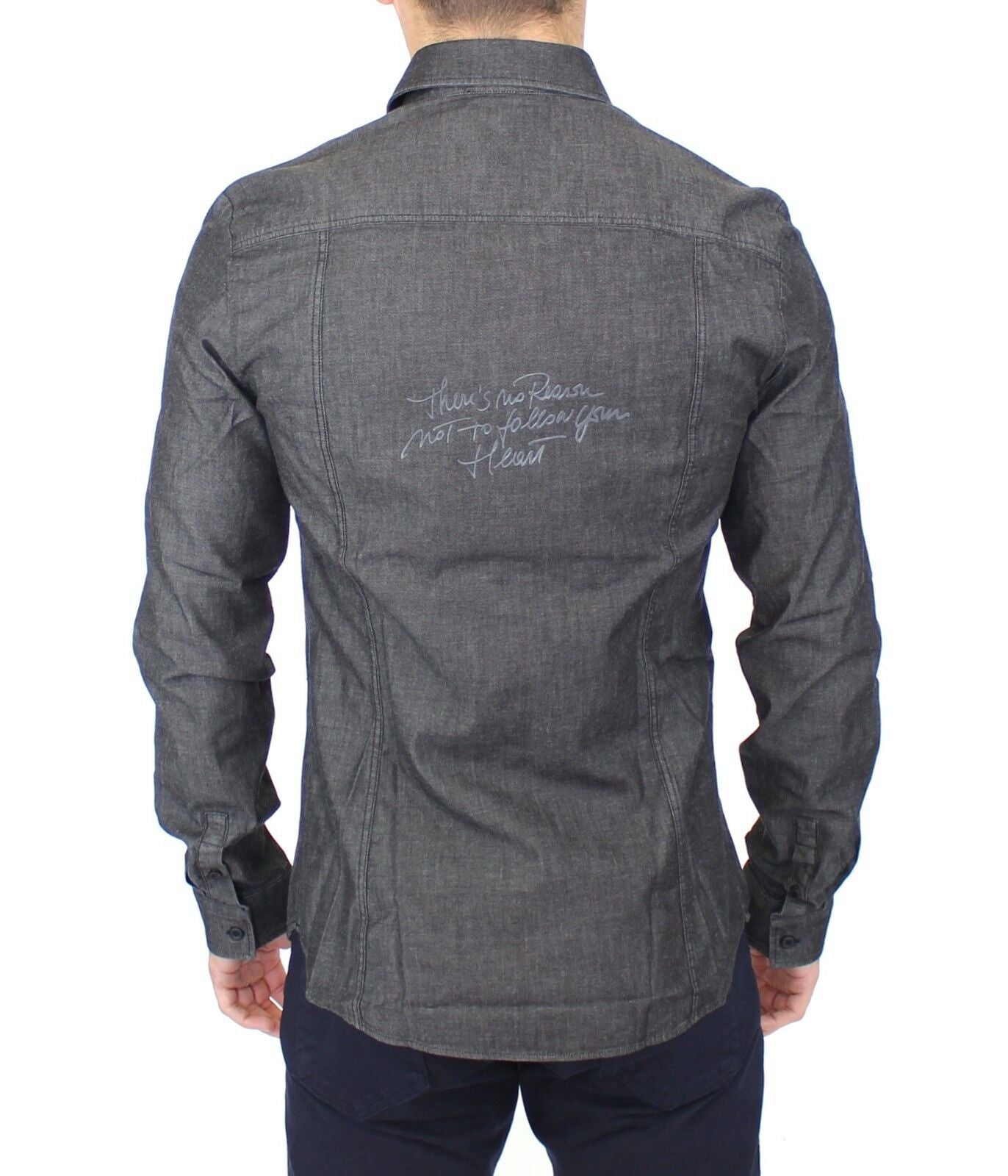 Ermanno Scervino Grey Dress Shirt for Men detail view