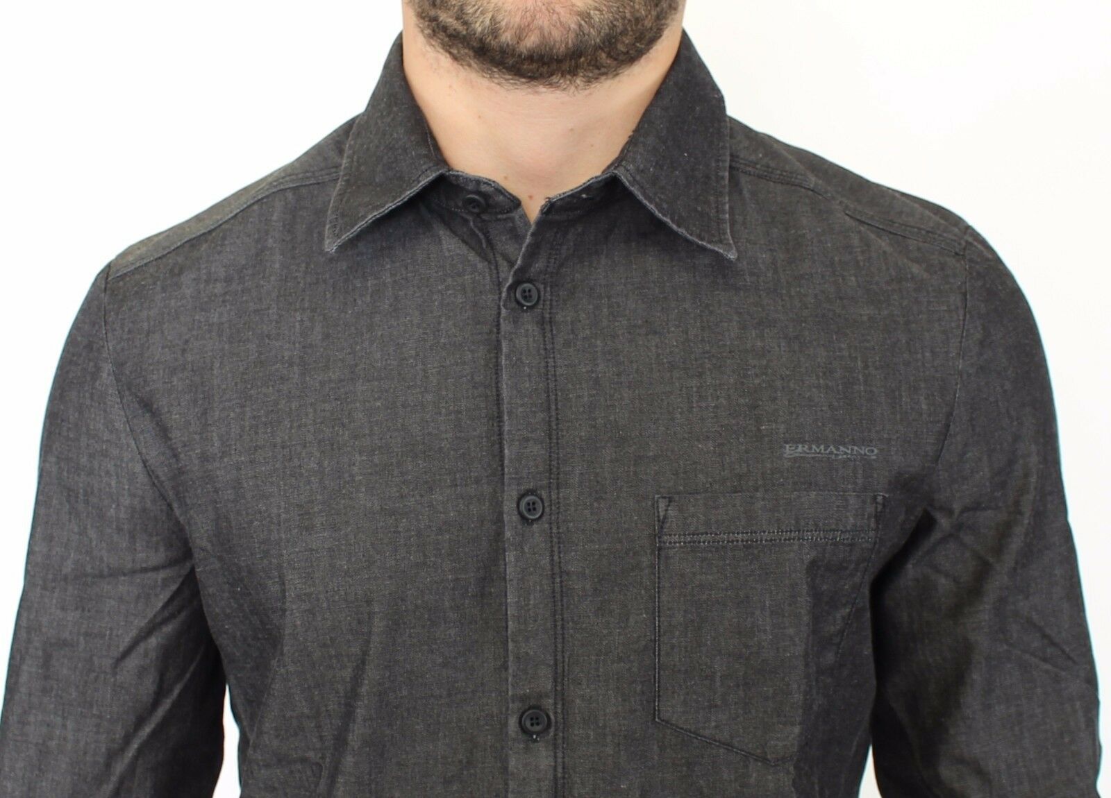 Ermanno Scervino Grey Dress Shirt for Men additional view