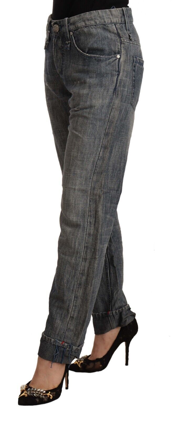 Acht Grey Straight Leg Jeans for Women detail view