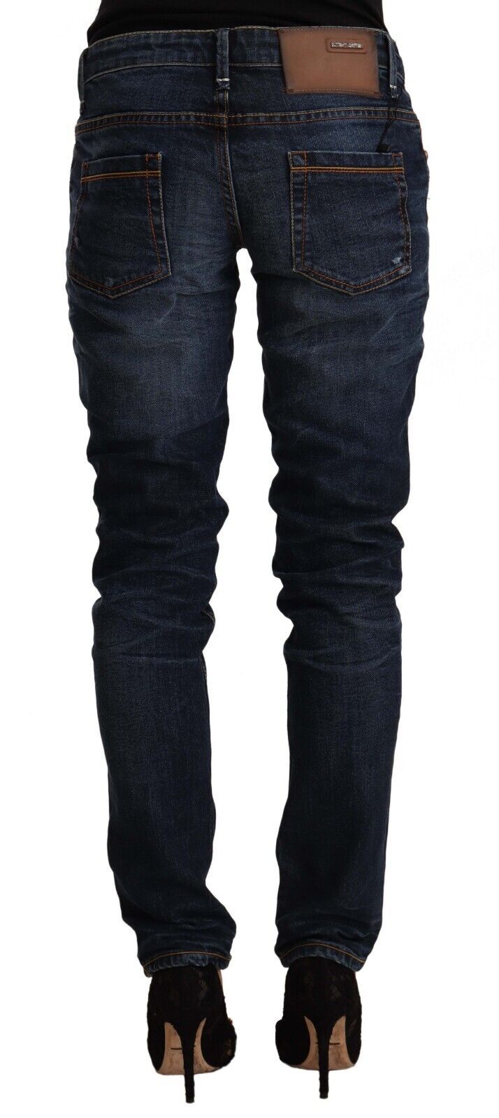 Acht Blue Skinny Jeans for Women detail view