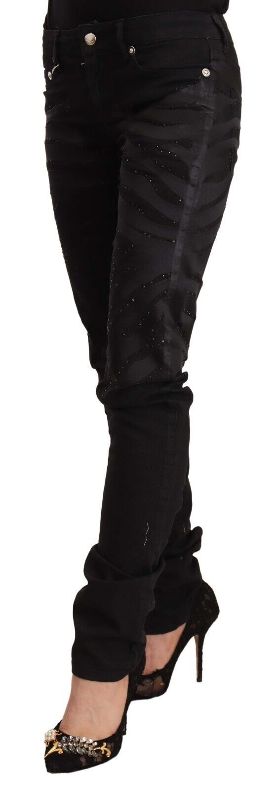 Just Cavalli Black Skinny Jeans for Women alternate view