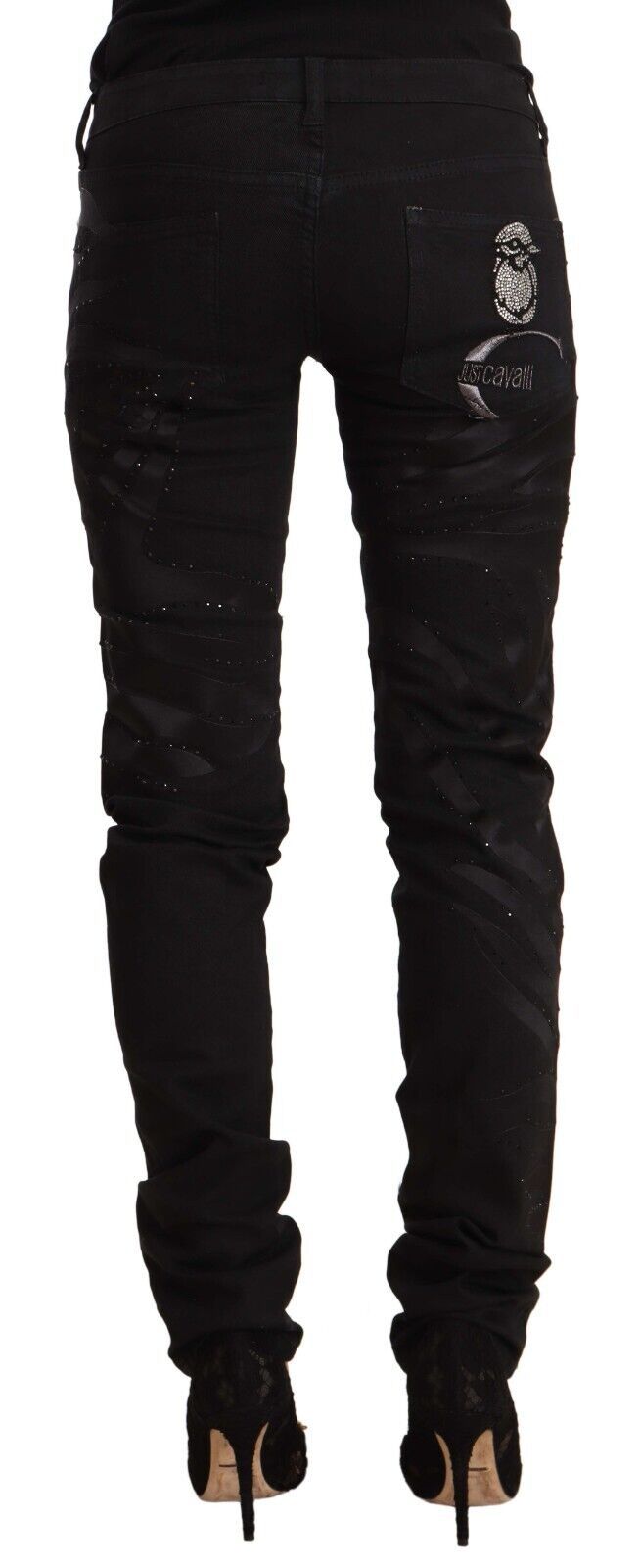 Just Cavalli Black Skinny Jeans for Women detail view