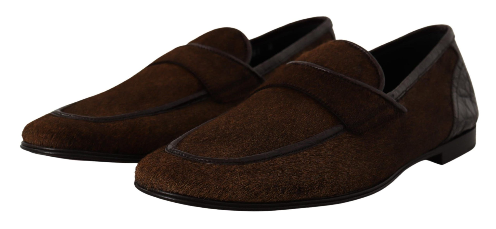 Dolce & Gabbana Brown Slip On Loafers for Men additional view