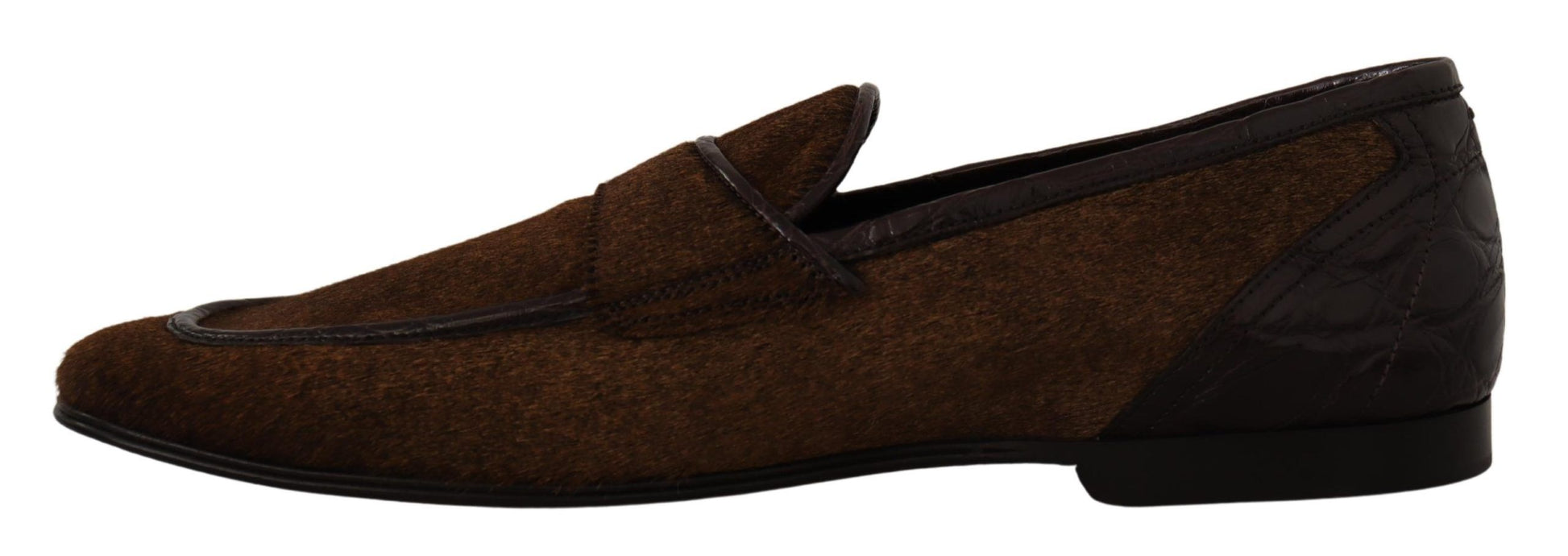 Dolce & Gabbana Brown Slip On Loafers for Men additional view