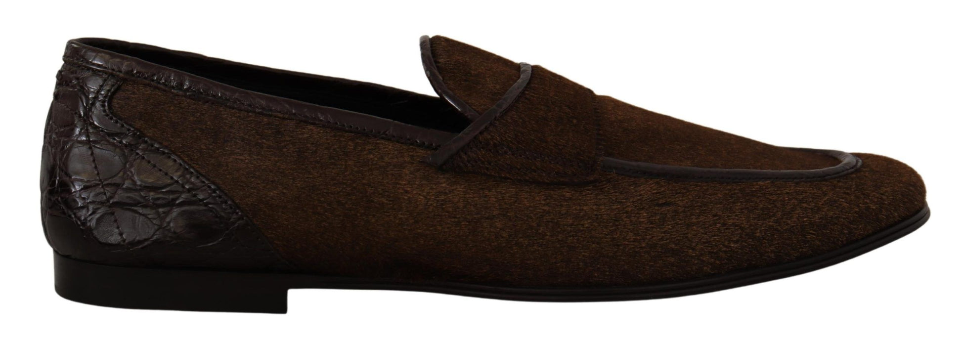 Dolce & Gabbana Brown Slip On Loafers for Men
