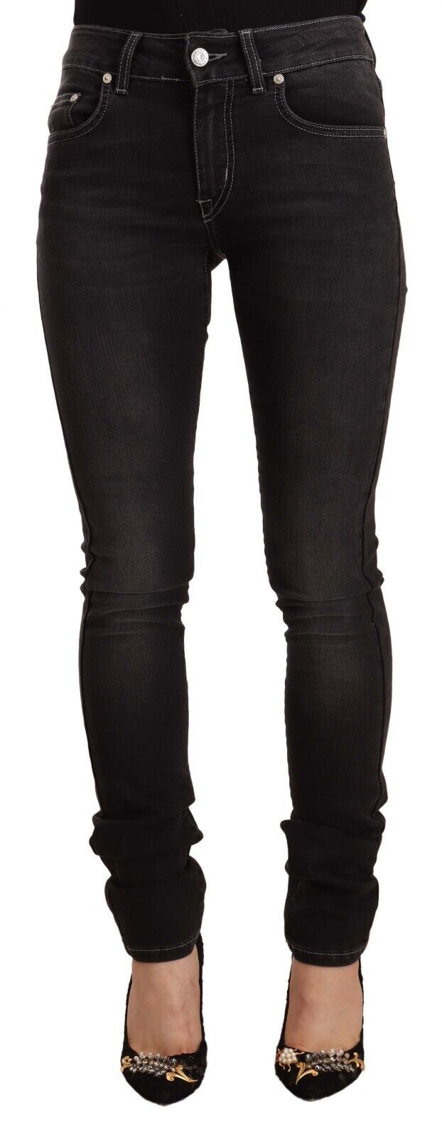 GF Ferre Black Skinny Jeans for Women