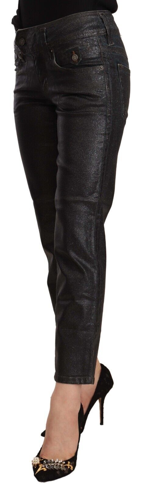 John Galliano Black Cropped Jeans for Women alternate view