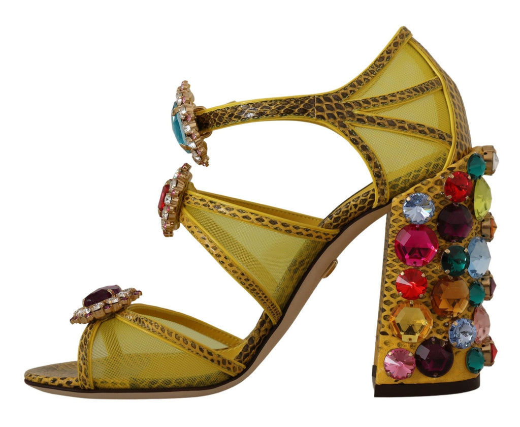 Dolce & Gabbana Yellow Stiletto Heels for Women detail view