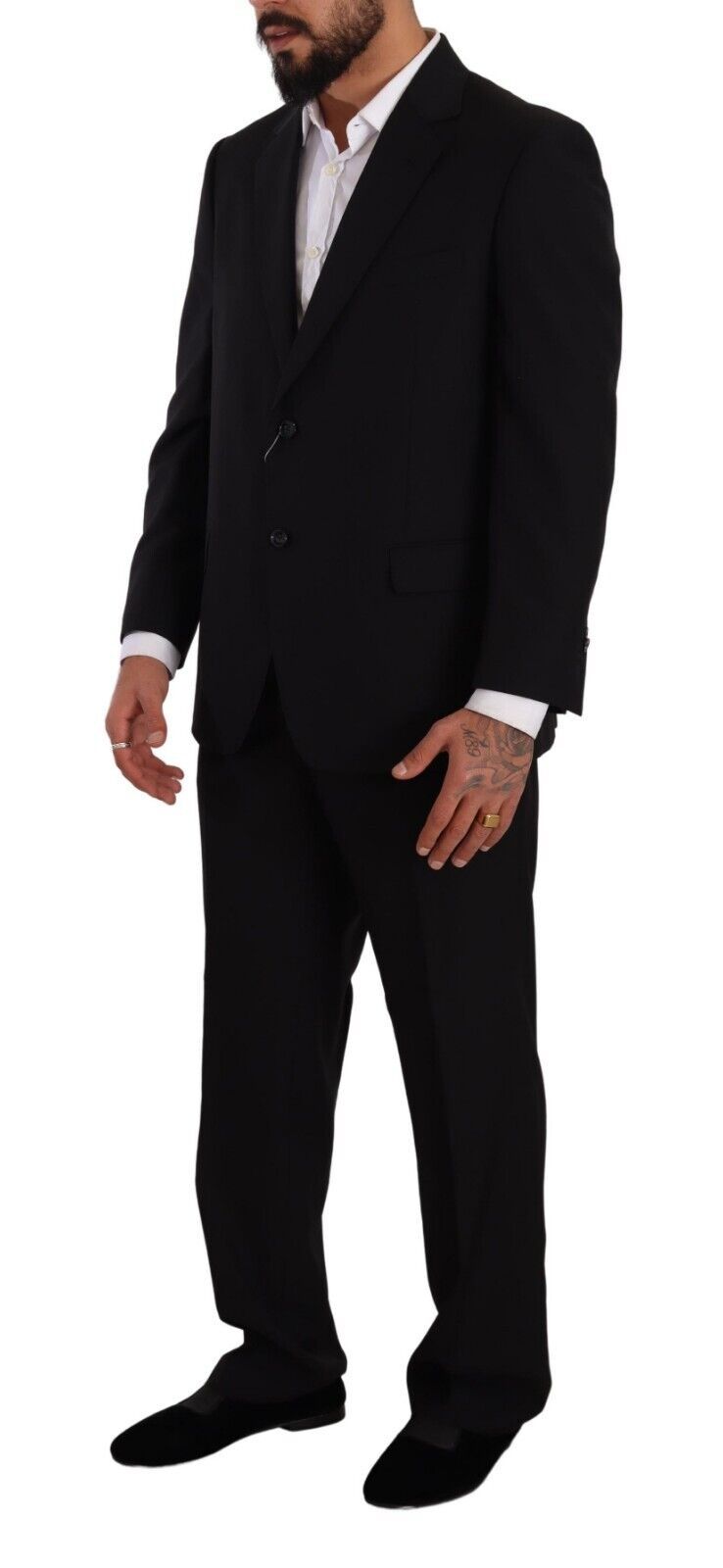 Domenico Tagliente Black Two Piece Suits for Men alternate view