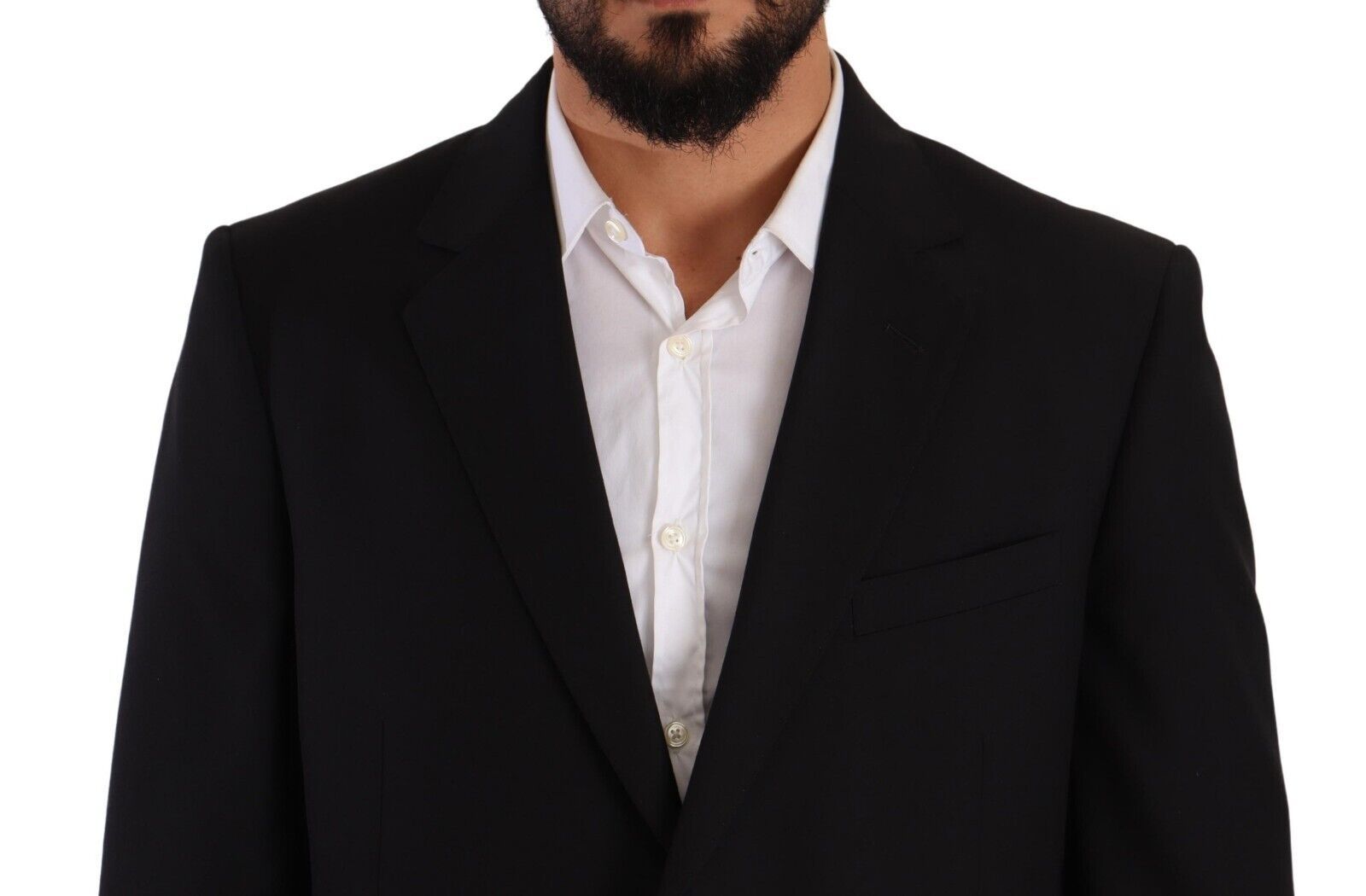 Domenico Tagliente Black Two Piece Suits for Men side view