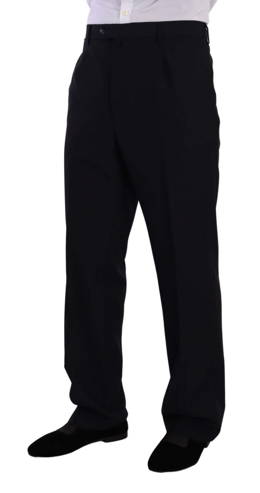 Costume de cérémonie Domenico Tagliente bleu polyester à boutonnage simple