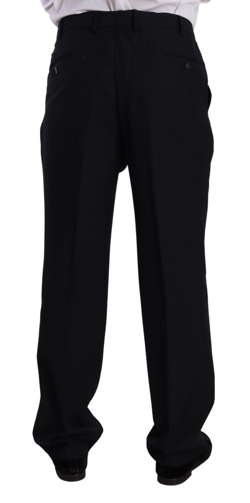 Costume de cérémonie Domenico Tagliente bleu polyester à boutonnage simple
