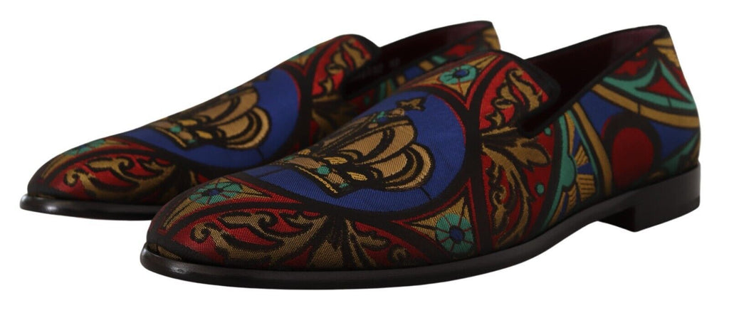 Dolce & Gabbana Multicolor Slip On Loafers for Men detail view