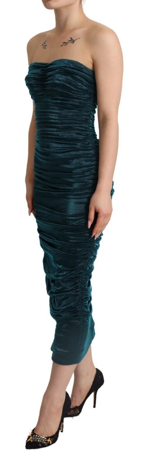 Dolce & Gabbana Blue Midi Dress for Women alternate view