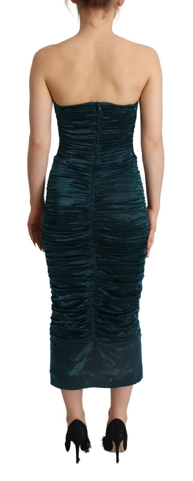Dolce & Gabbana Blue Midi Dress for Women detail view