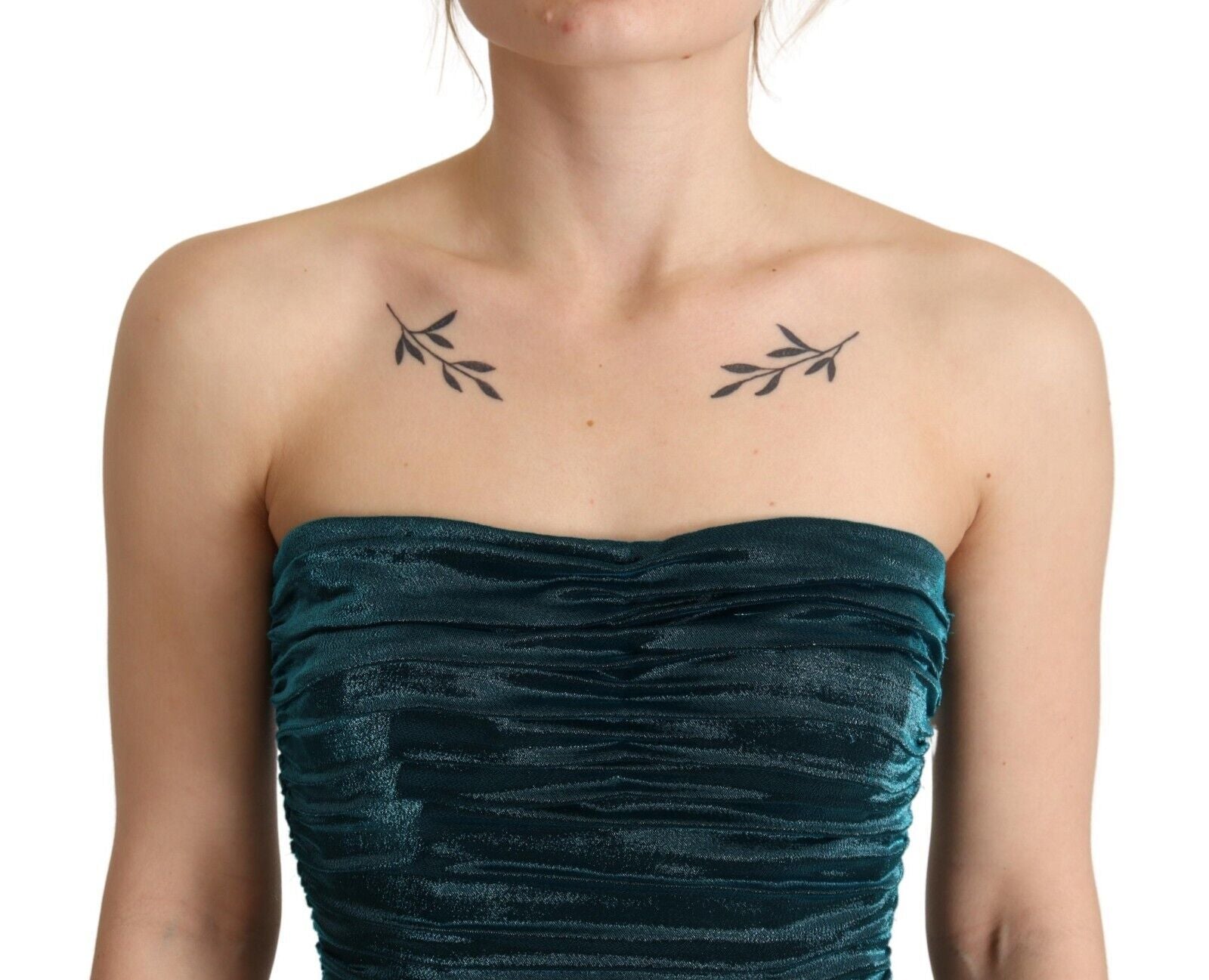 Dolce & Gabbana Blue Midi Dress for Women side view