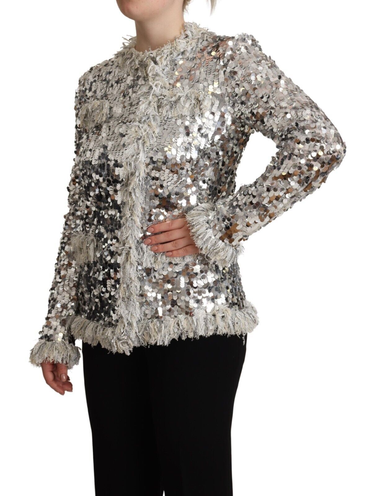 Dolce & Gabbana Silver Coat for Women alternate view