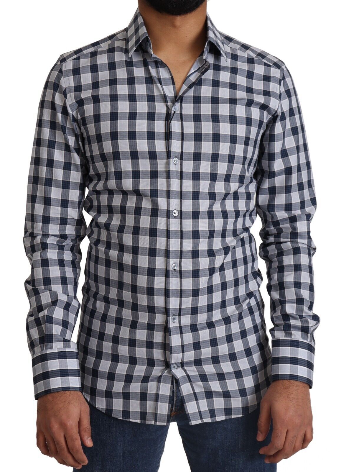 Dolce & Gabbana Blue Dress Shirt for Men